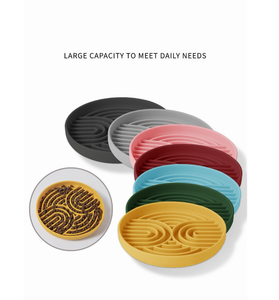 Silicone Slow Feeder Lick Mat for Dogs | Anti-Choke Suction Bowl | 6 Colors